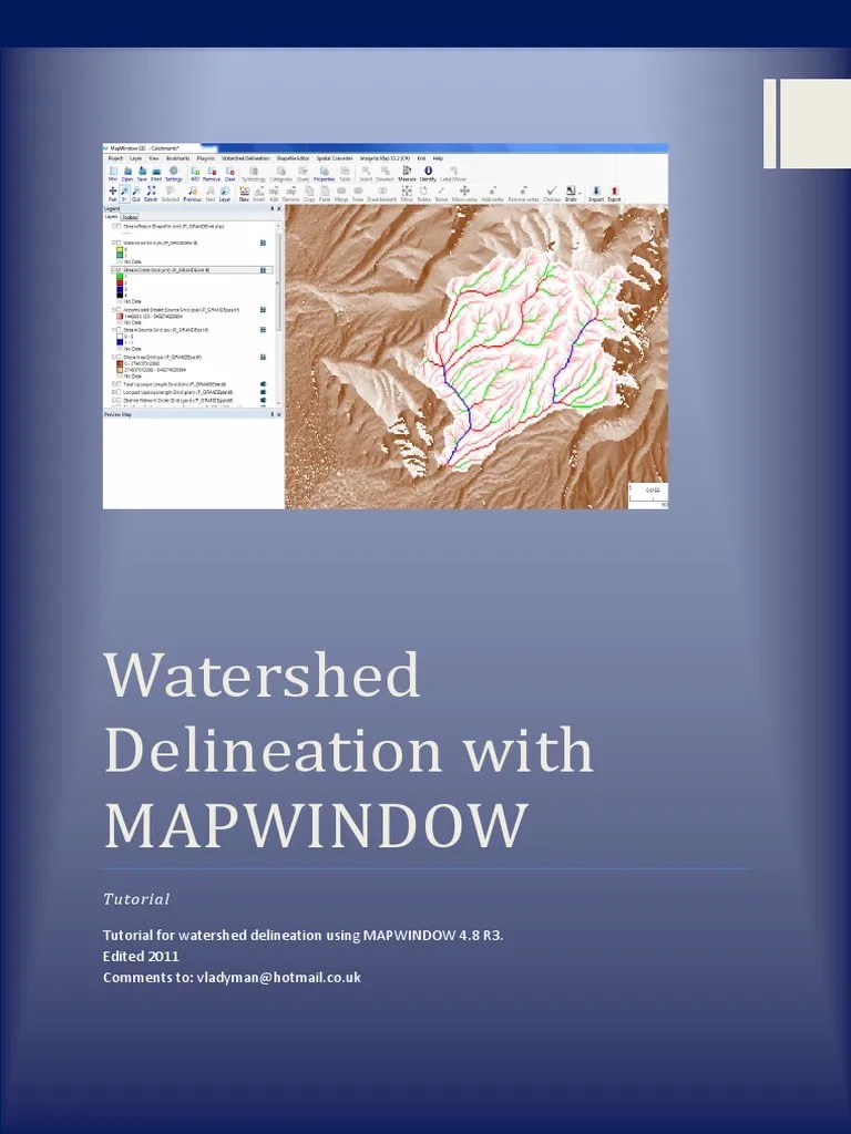 Mapwindow Watershed Delineation PDF Esri Arc Gis