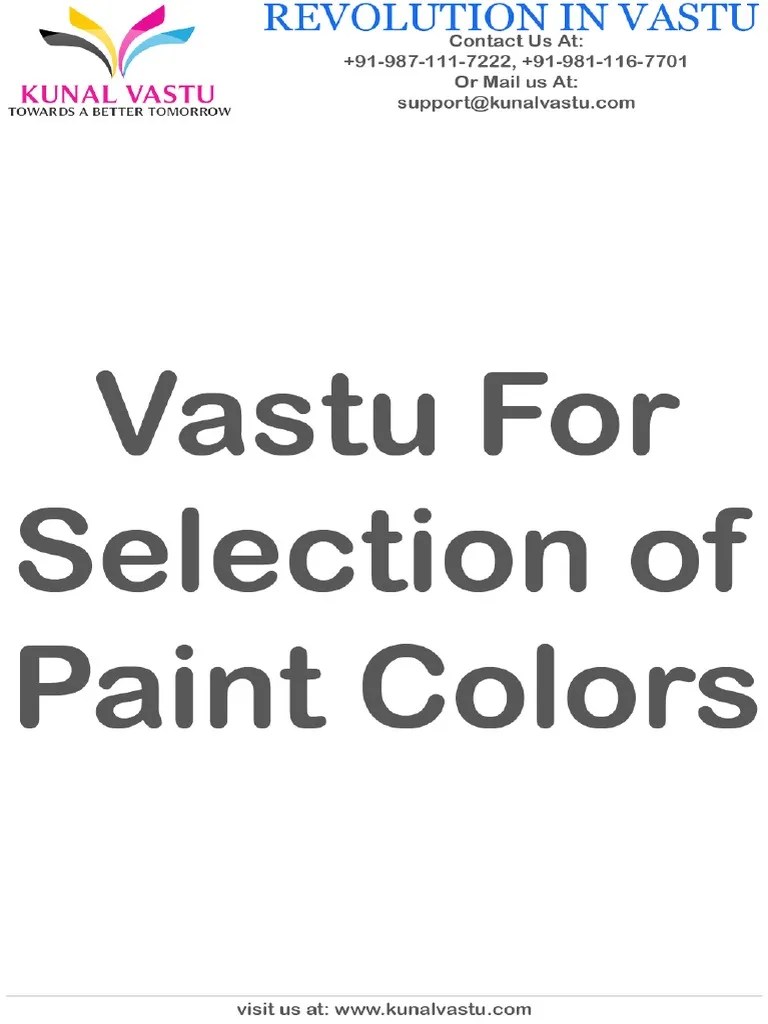 Vastu For Selection of Paint Colors PDF