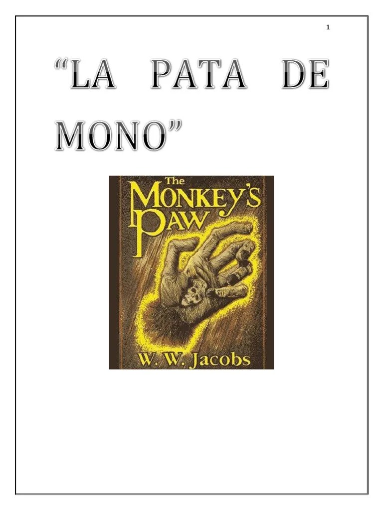 La Pata de Mono Análisis Narrativo Realismo literario Science