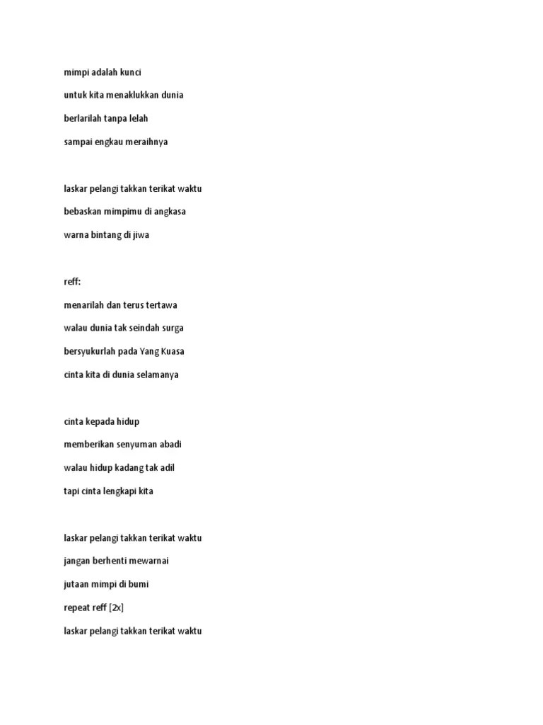 Mimpi Adalah Kunci PDF Seni & Disiplin Bahasa Seni