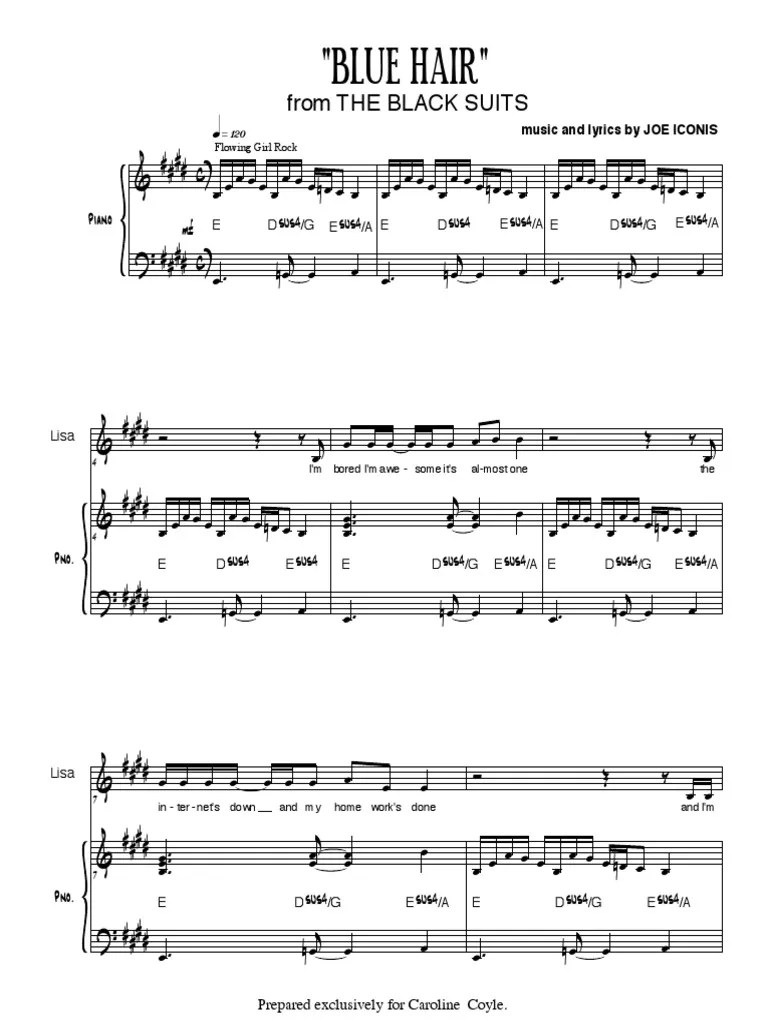 Blue Hair Sheet Music