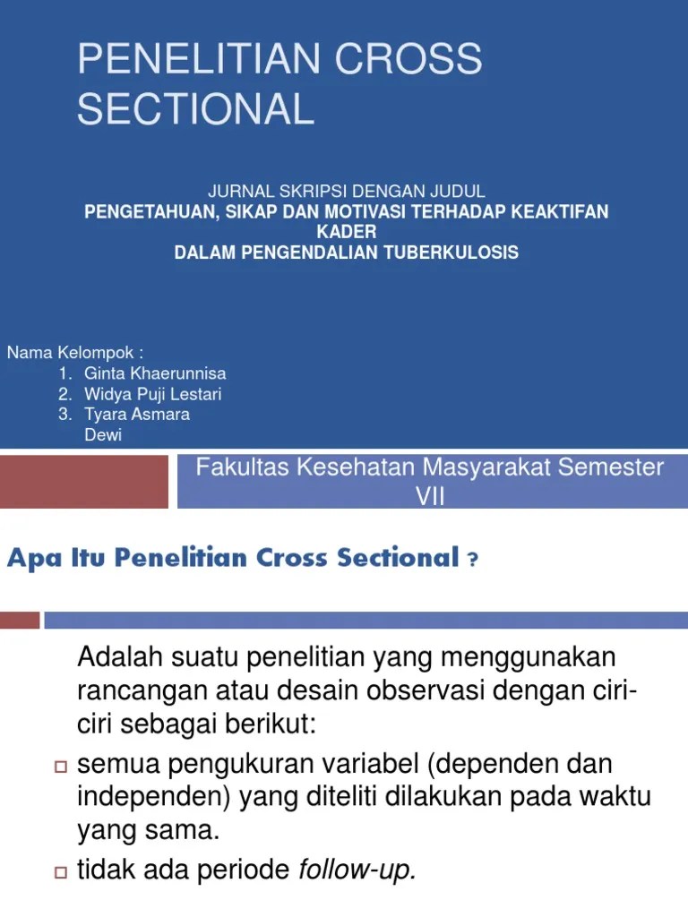 Penelitian Cross Sectional PDF