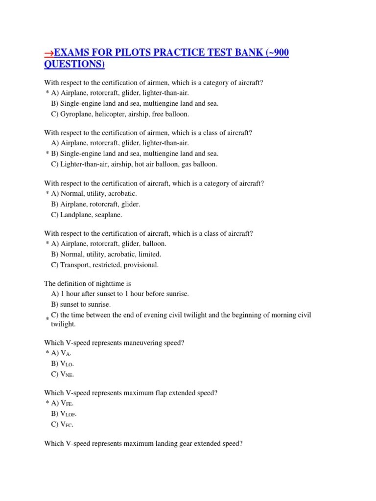 FAA Written ExamQuestion Bank Visual Flight Rules Carburetor