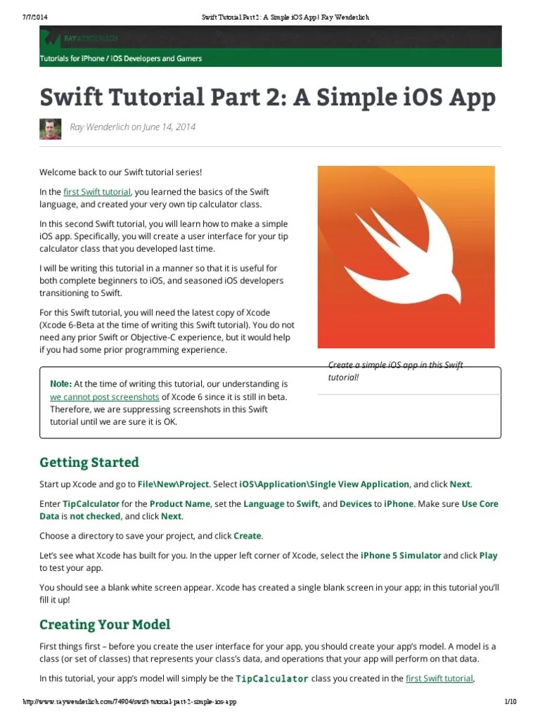 Swift Tutorial Part 2_ a Simple IOS App _ Ray Wenderlich Swift