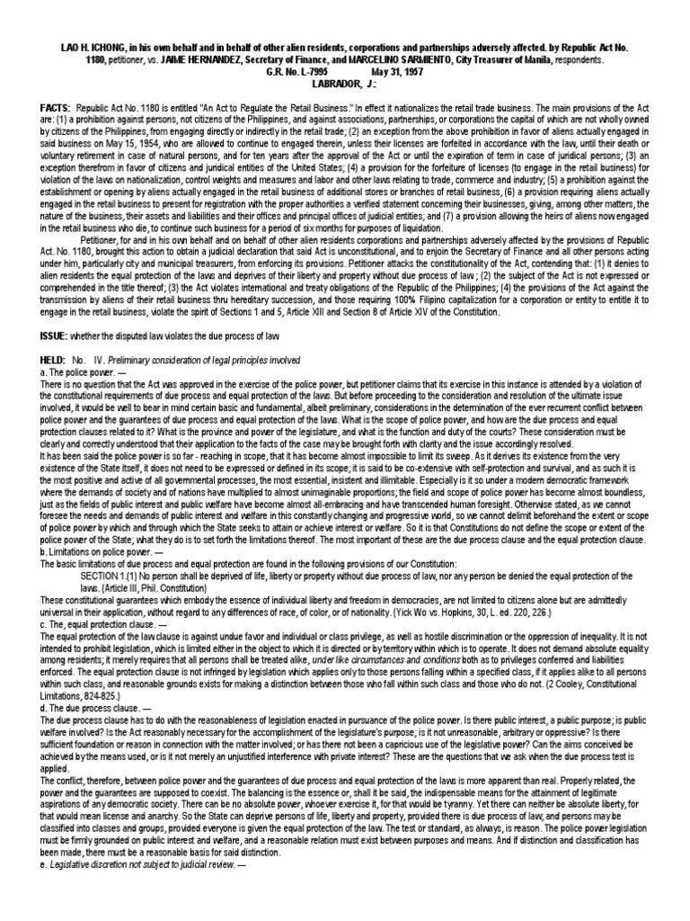 Due Process Equal Protection PDF Fourteenth Amendment To The United