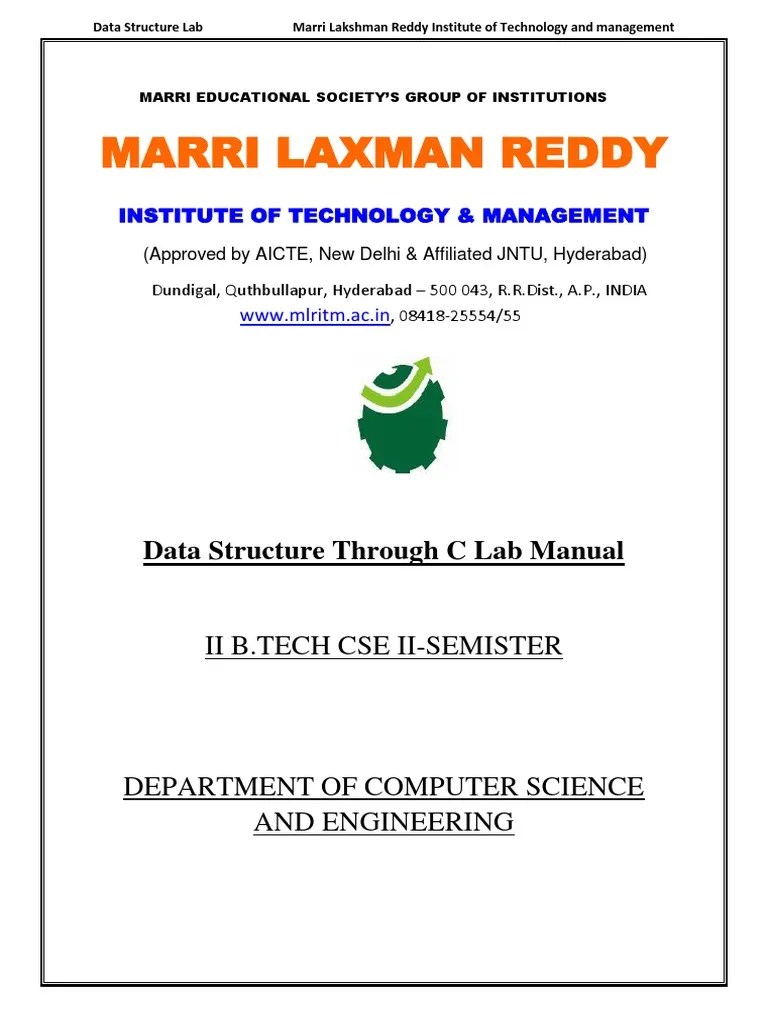 Data Structures Lab Manual PDF