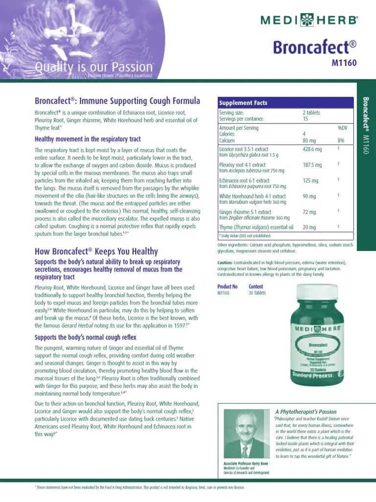 Broncafect PDF Mucus Respiratory Tract