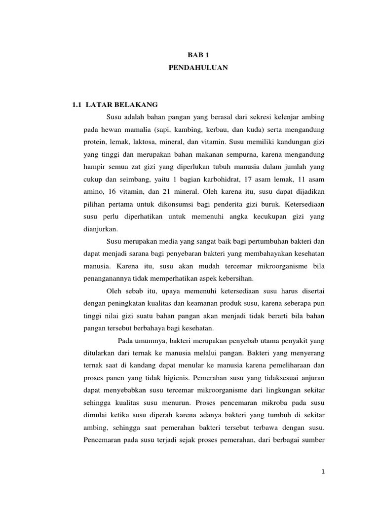 uji mikrobiologi susu dan produk olahannya