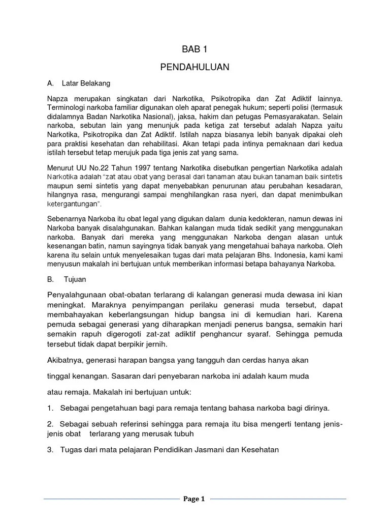 Makalah Narkotika Psikotropika | PDF