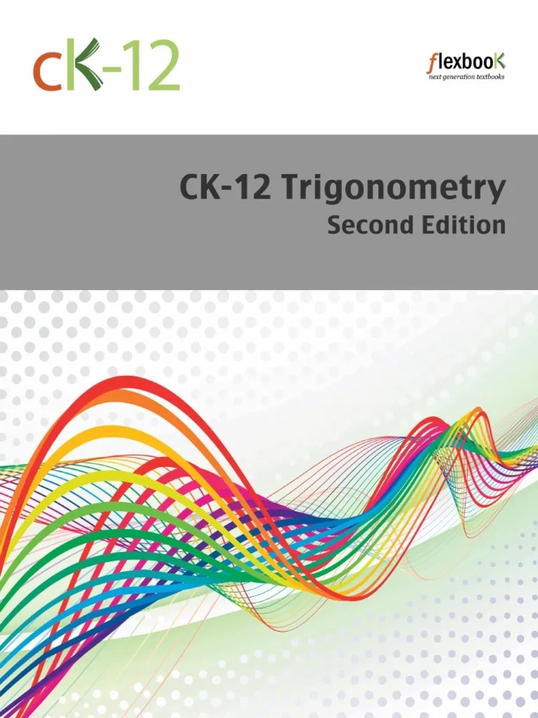 Solution Key_CK12 Trigonometry Second Edition Flexbook Trigonometric