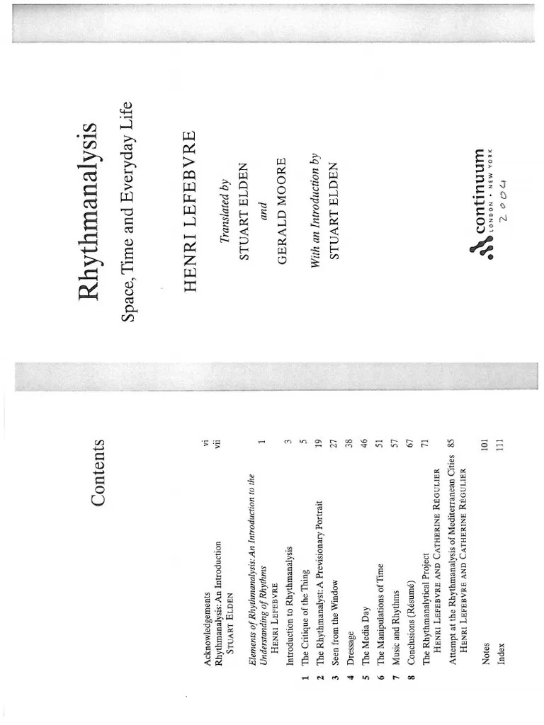 H Lefebvre Rhythmanalysis PDF