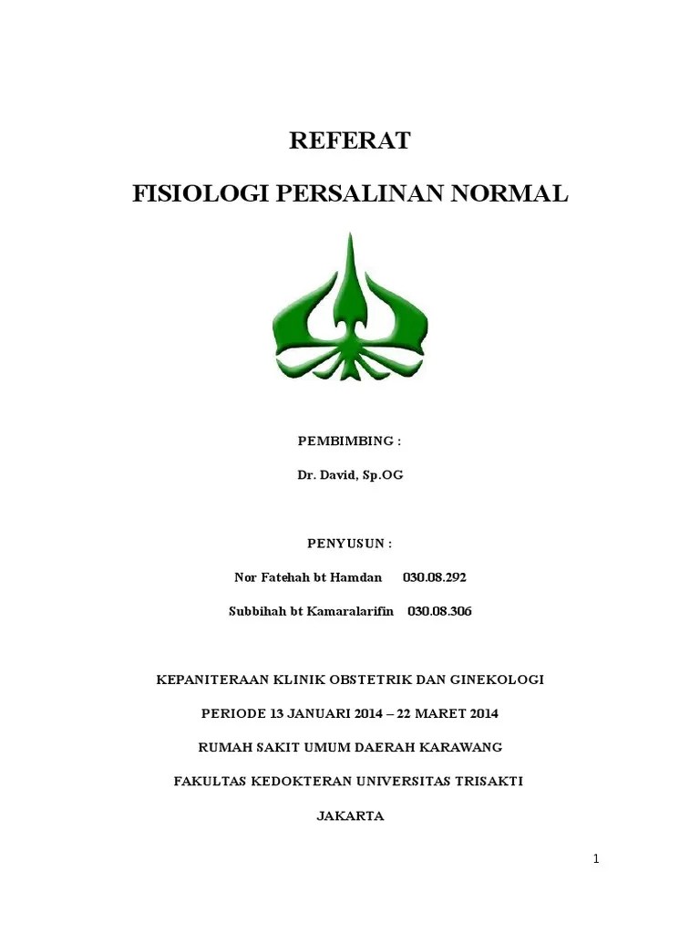 Fisiologi Persalinan Normal