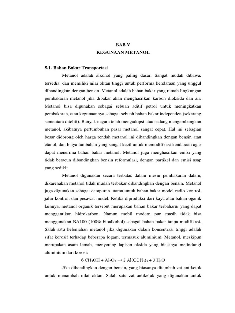 Manfaat Metanol | PDF
