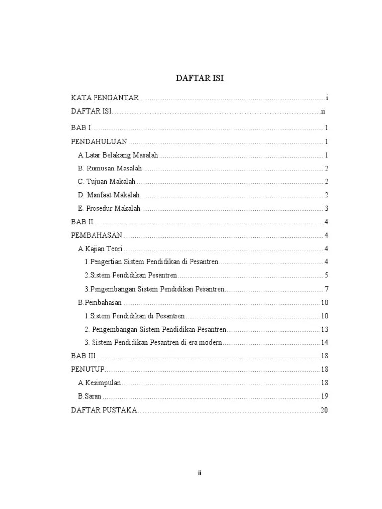 Sistem Pendidikan Di Pesantren PDF | PDF