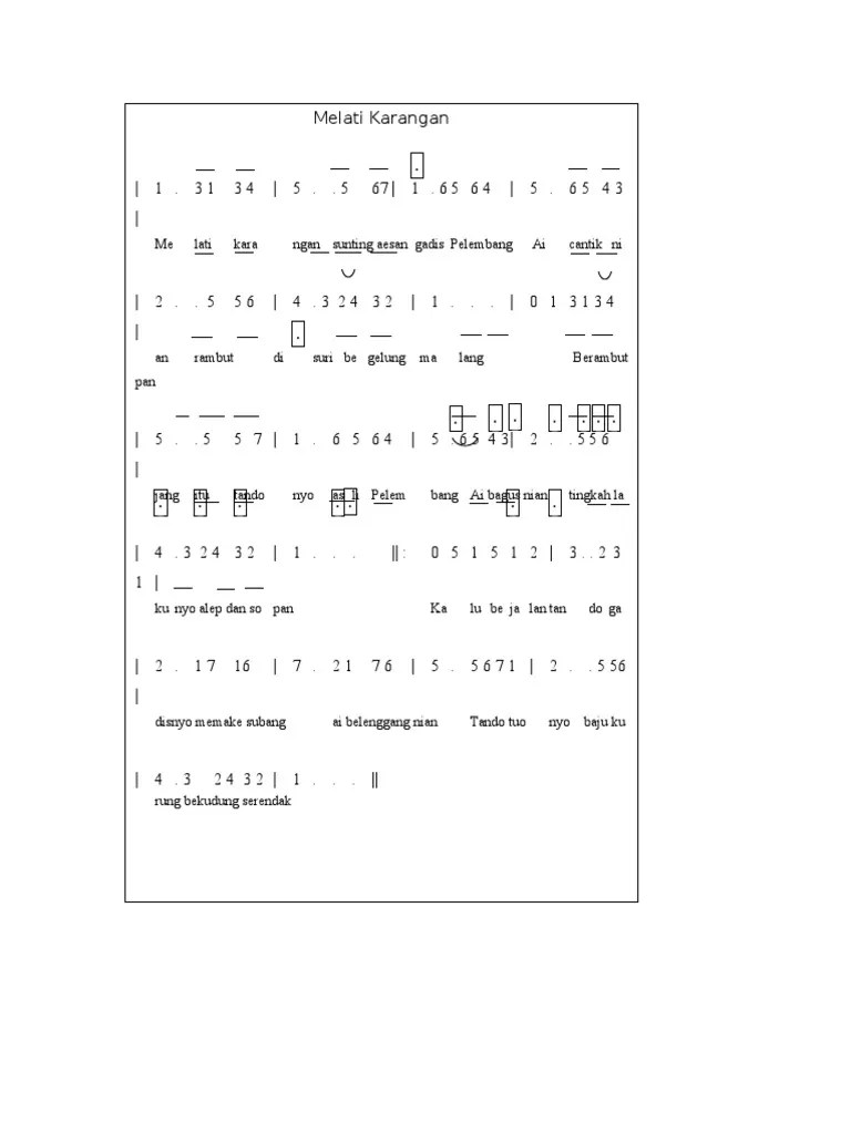 Melati Karangan | PDF