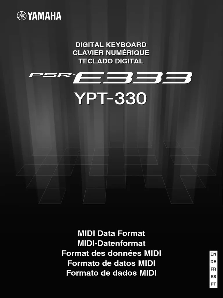 Yamaha PSR E333 Manual | PDF | Music Production | Media Technology