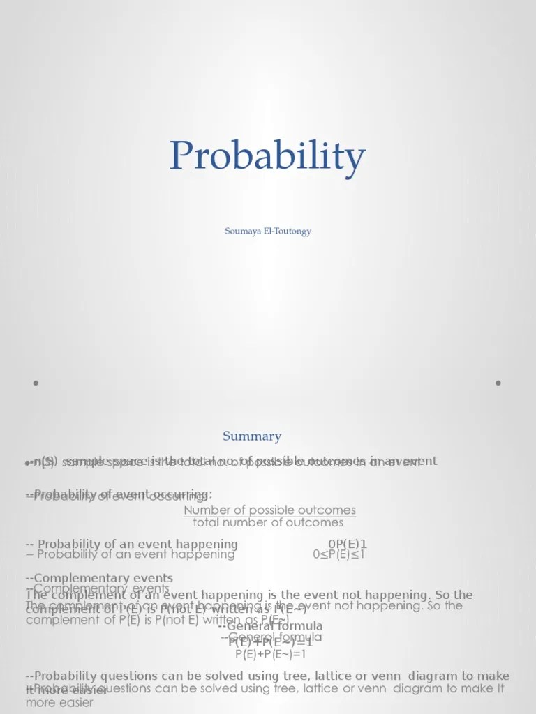 Mathematics Probability PDF Dice Probability