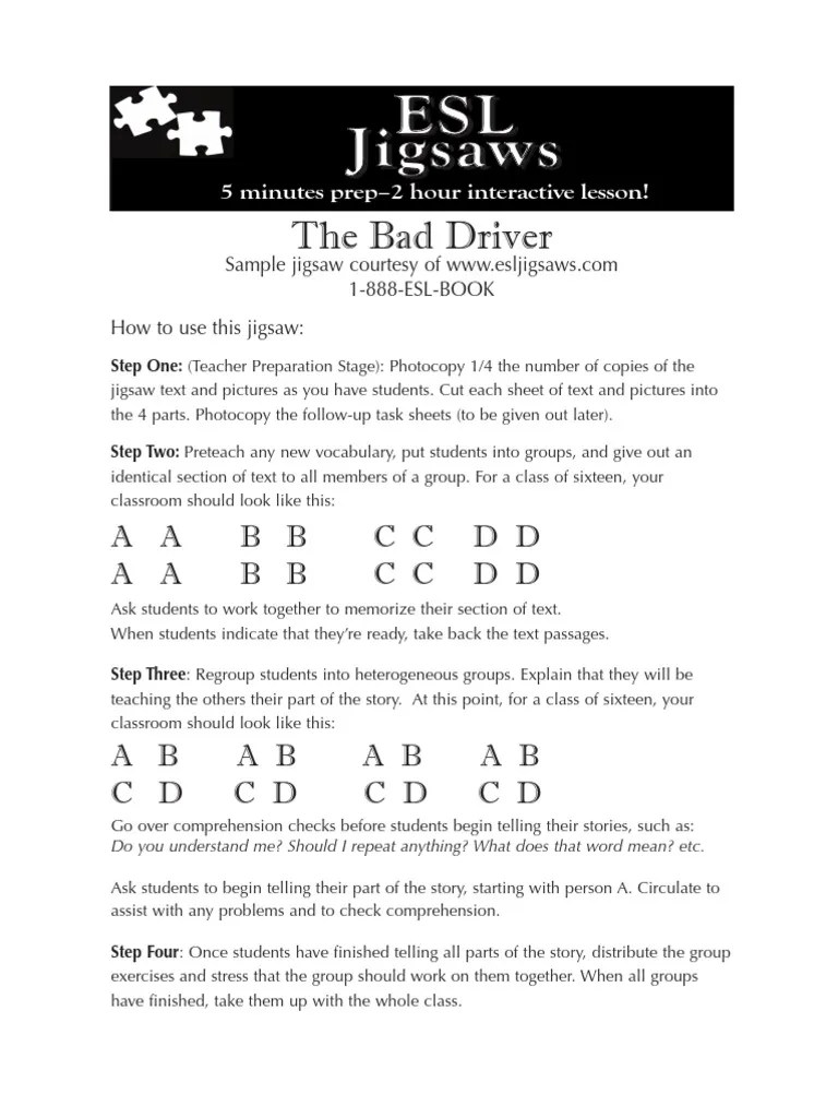 Jigsaw reading activity | Reading Comprehension | Teaching And Learning