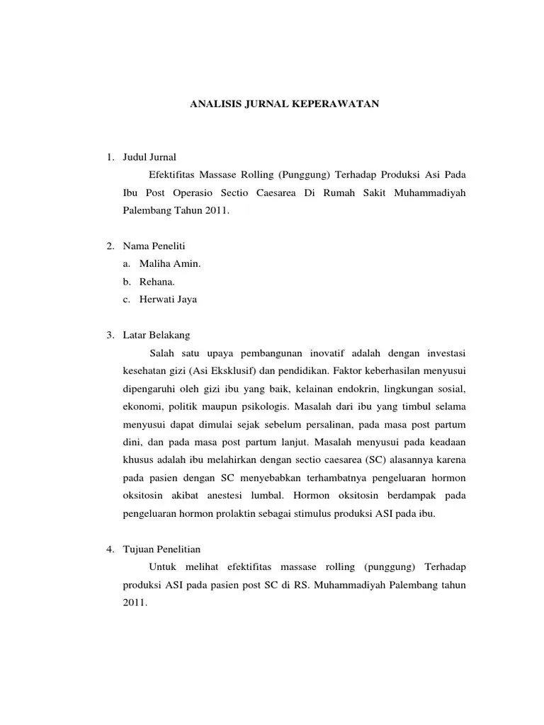 24+ Contoh Analisis Jurnal Kepeerawatan Pdf Gif