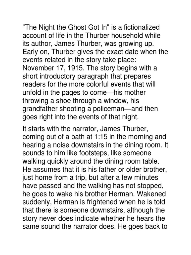 The Night Ghost Got in | PDF | Violence