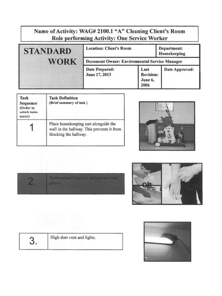 SHR Patient Room Cleaning Procedure Toilet Hygiene