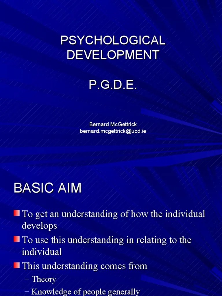 Psychological Development P.G.D.E. PDF Grief Constructivism