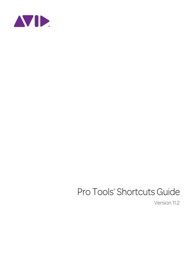 Pro Tools Shortcuts PDF
