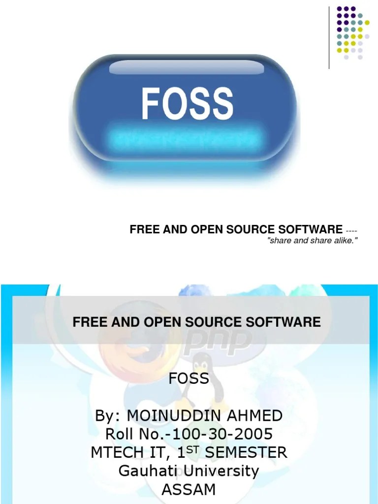 Free and Open Source Software PDF Free Software Linux