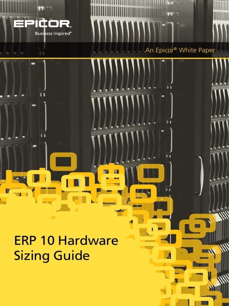 Epicor ERP Hardware Sizing Guide WP ENS PDF Solid State Drive Hyper V