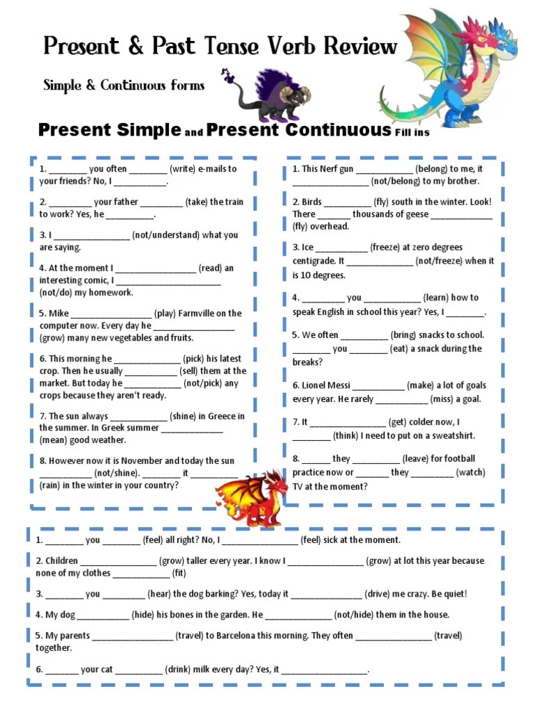 36505 Mixed Tenses Grammatical Tense Free 30day Trial Scribd