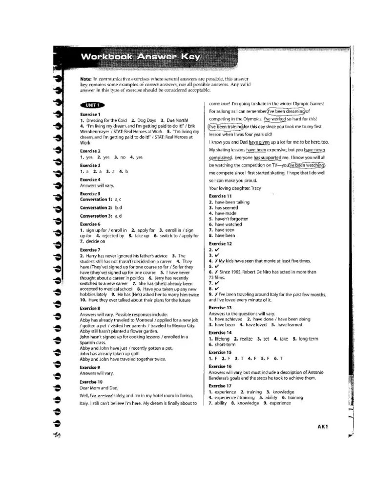 Answers Workbook Summit 2 Books Free 30day Trial Scribd