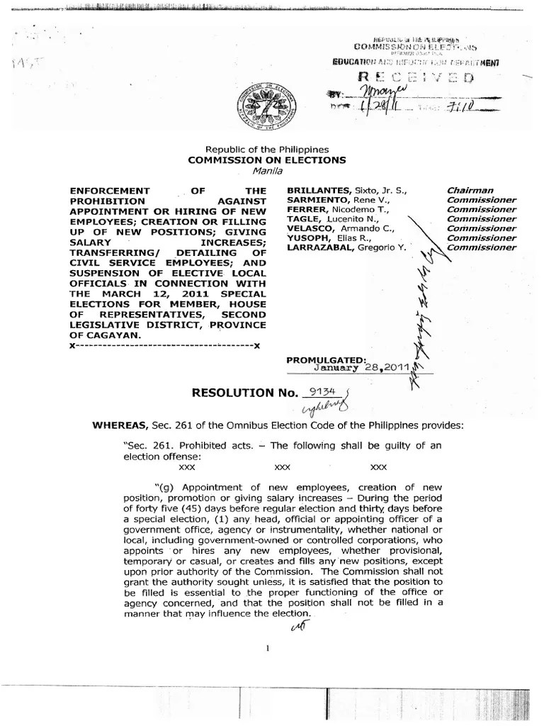 omnibus election code.pdf Civil Service U.S. Securities And