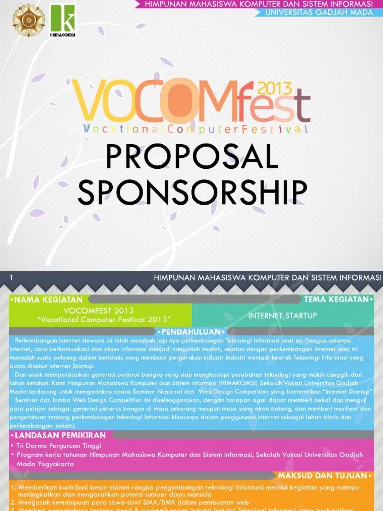 Proposal Sponsorship PDF