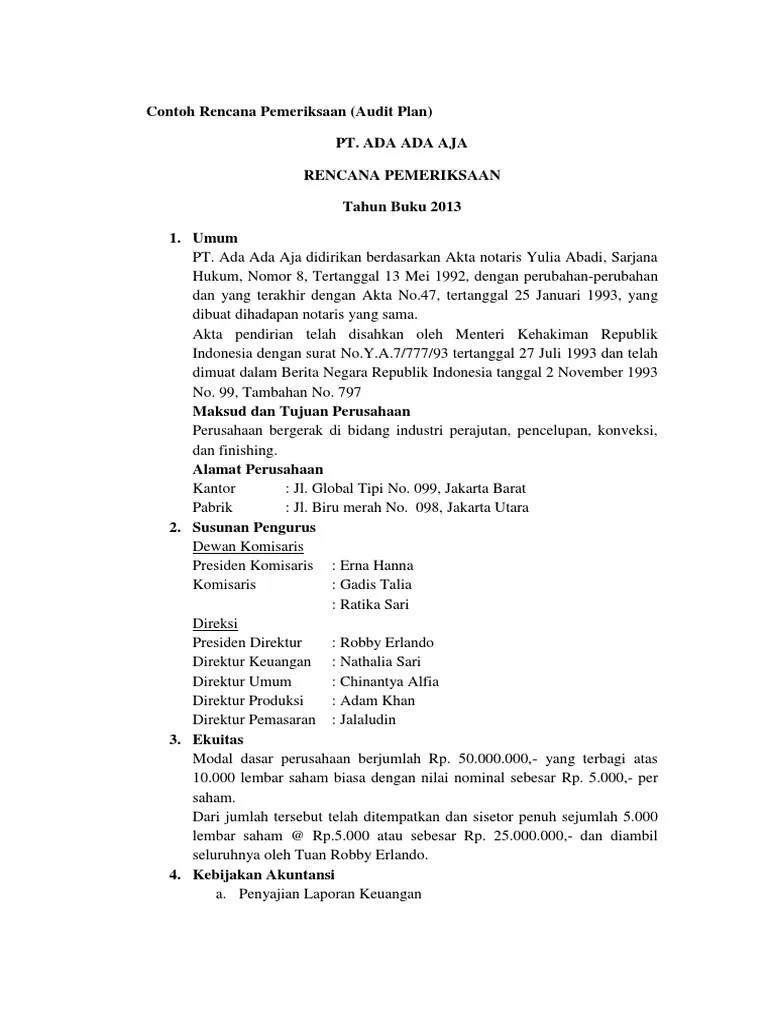 16 Contoh Kasus Audit Investigatif