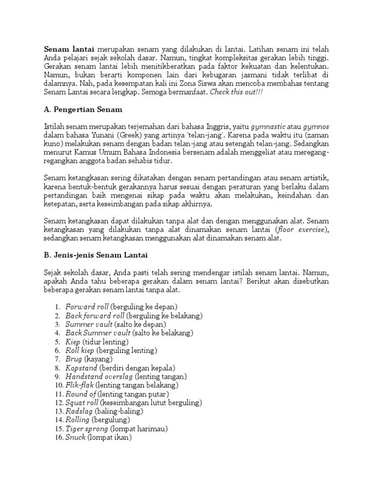 Macam Macam Senam Ketangkasan Menggunakan Alat Berbagai Alat