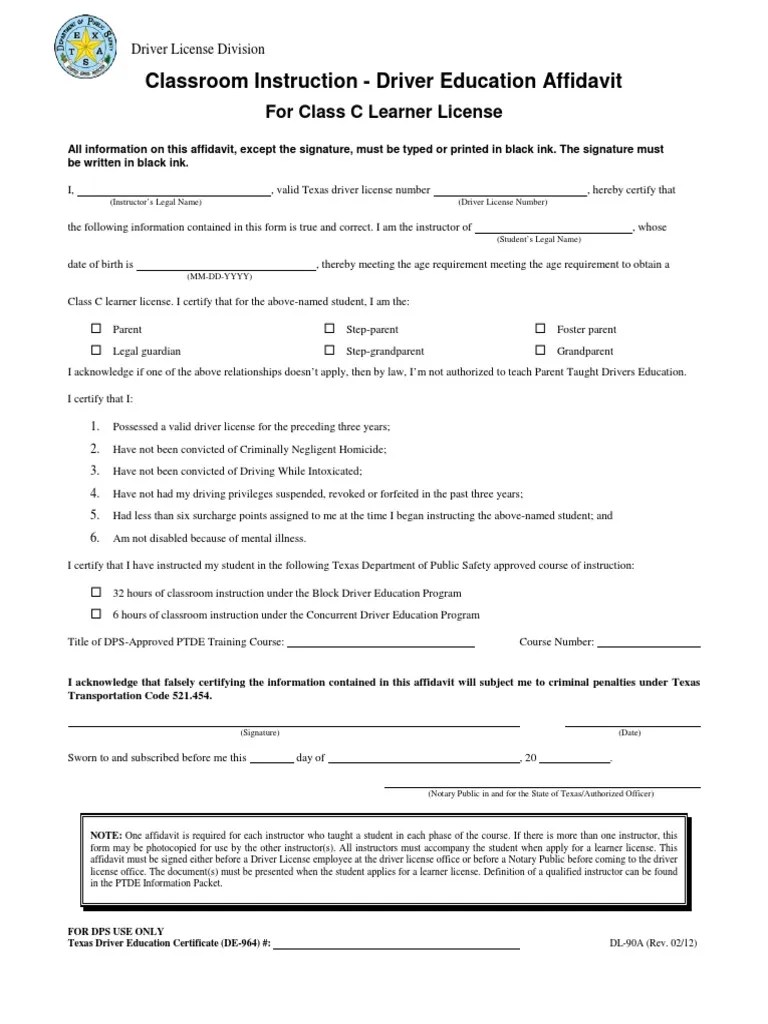DL90A Driver's License Notary Public