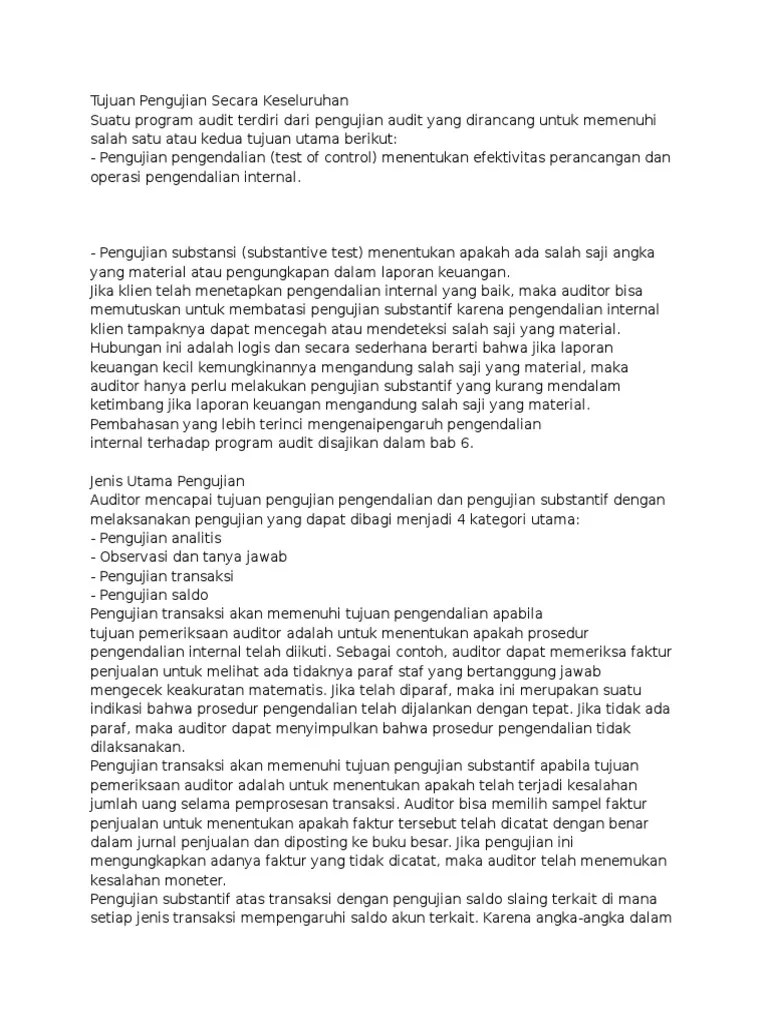 Audit Siklus Penjualan &amp; Penagihan | PDF