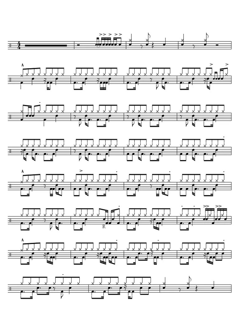 Cut the Cake Drum Chart