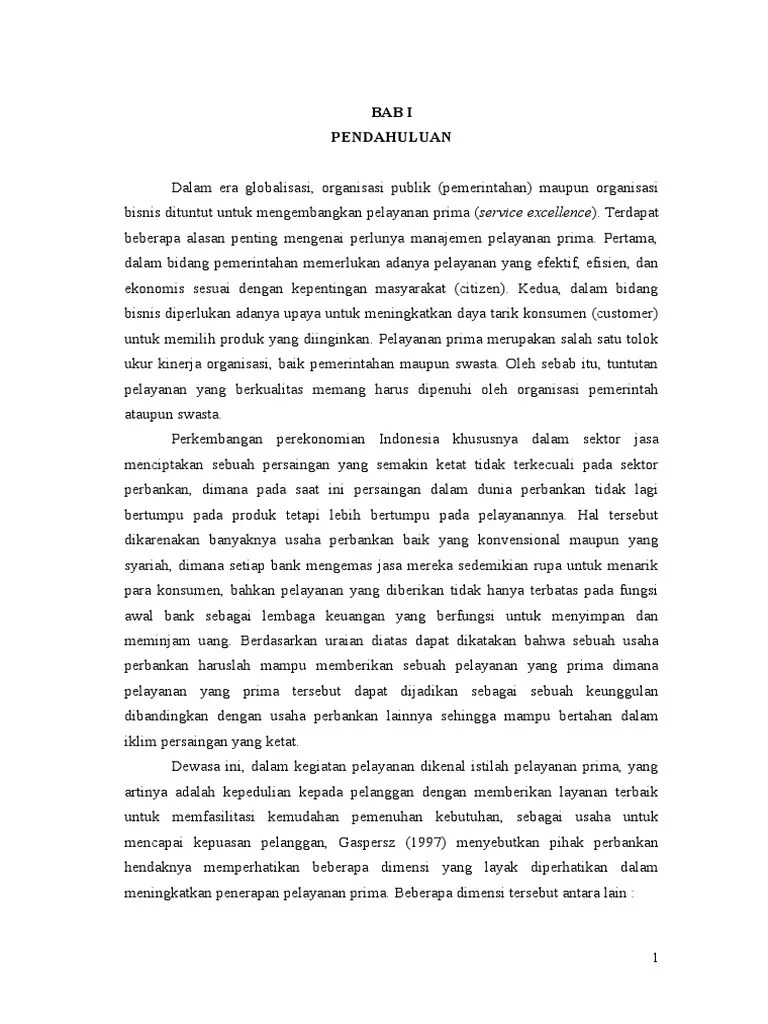 Penerapan Pelayanan Prima Pada Bank BCA | PDF