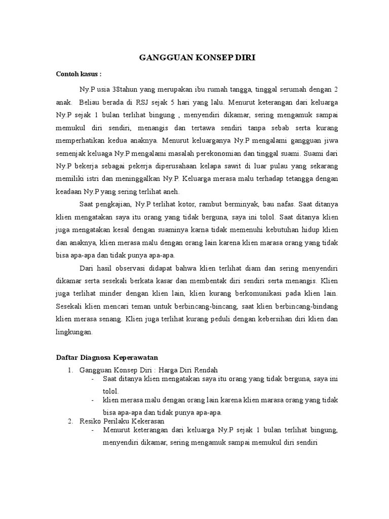 Jiwa Gangguan Konsep Diri | PDF