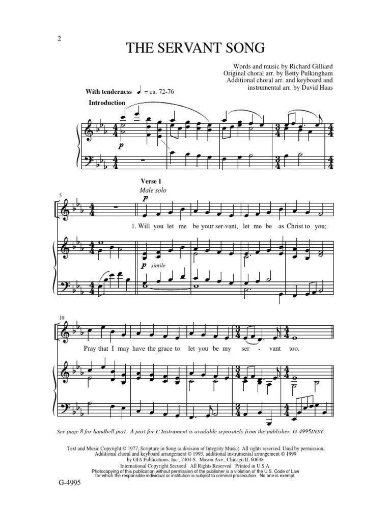 The Servant Song PDF