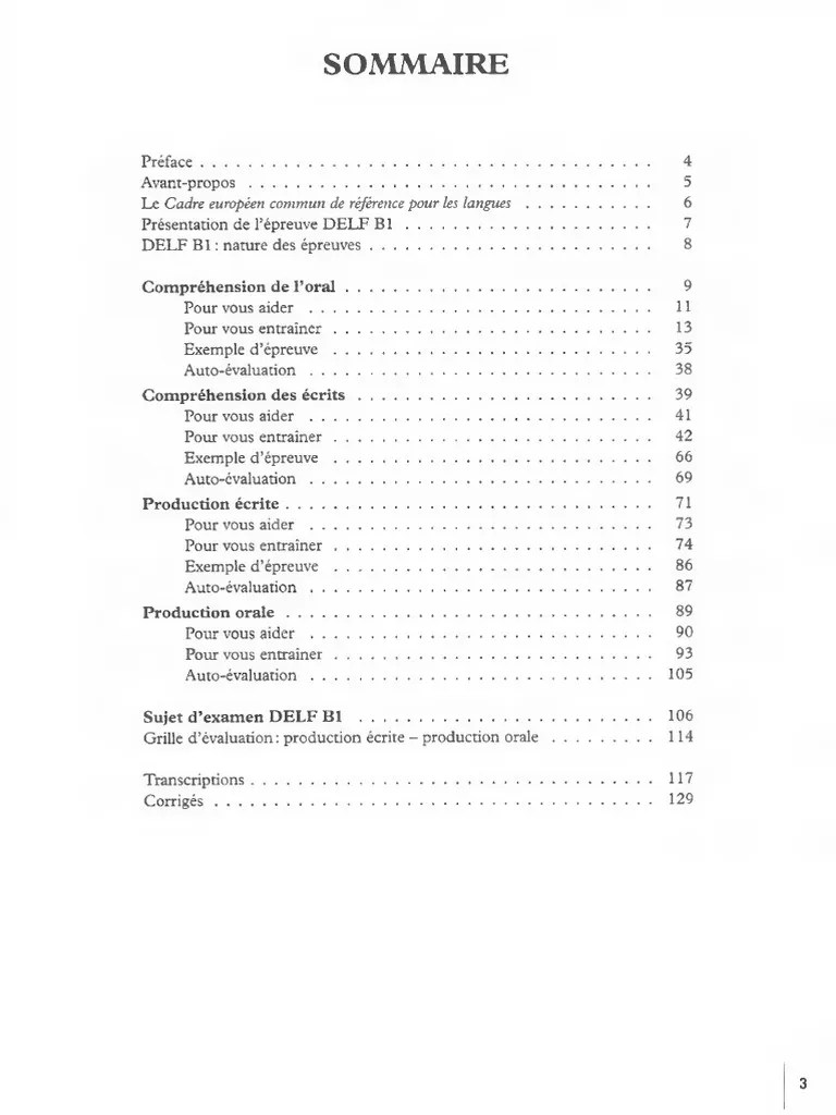 Preparation Examen Du DELF B1 Langues Science