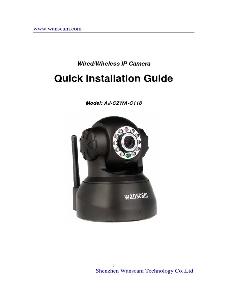 Wanscam Quick Setup Guide of IP Camera 120315 Dirección IP Puerto