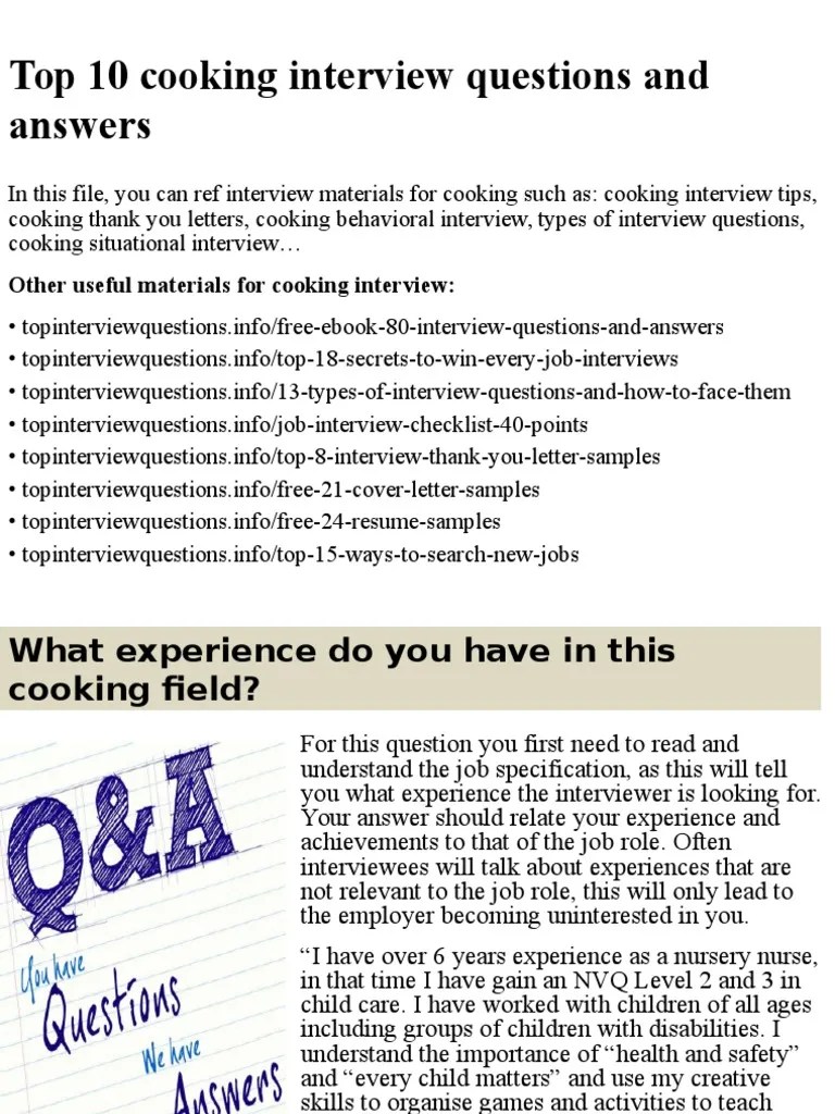 Top 10 cooking interview questions and answers.pptx Interview Job