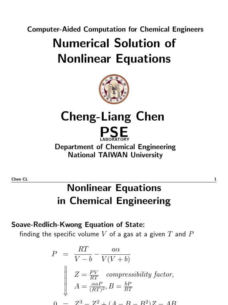 01 Numerical Solution of Equations Numerical Analysis