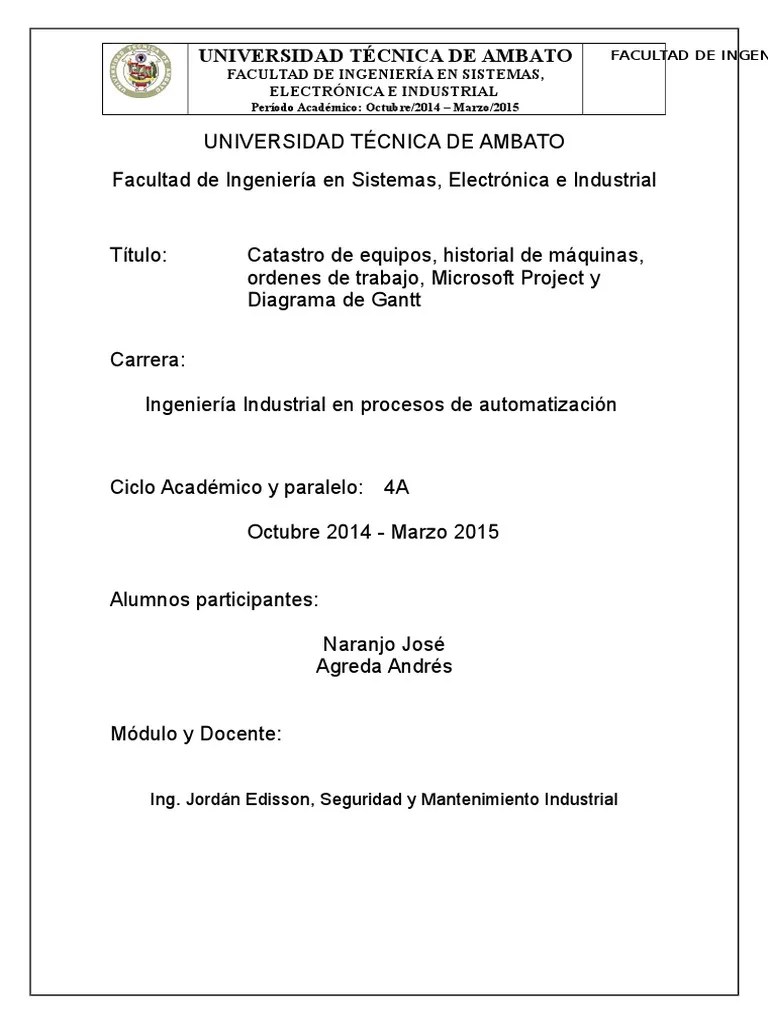 Diagrama de Gantt, Project | PDF | Ingeniería de Sistemas | Ingeniería