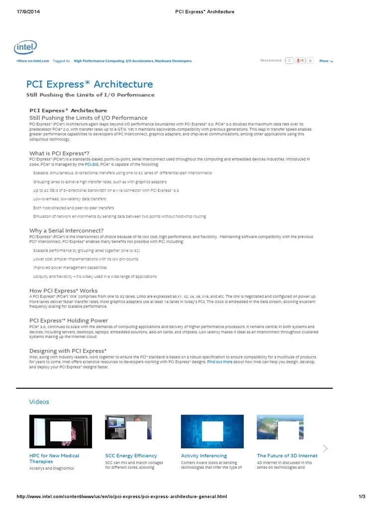 PCI Express - Architecture | PDF | Office Equipment | Computer Hardware