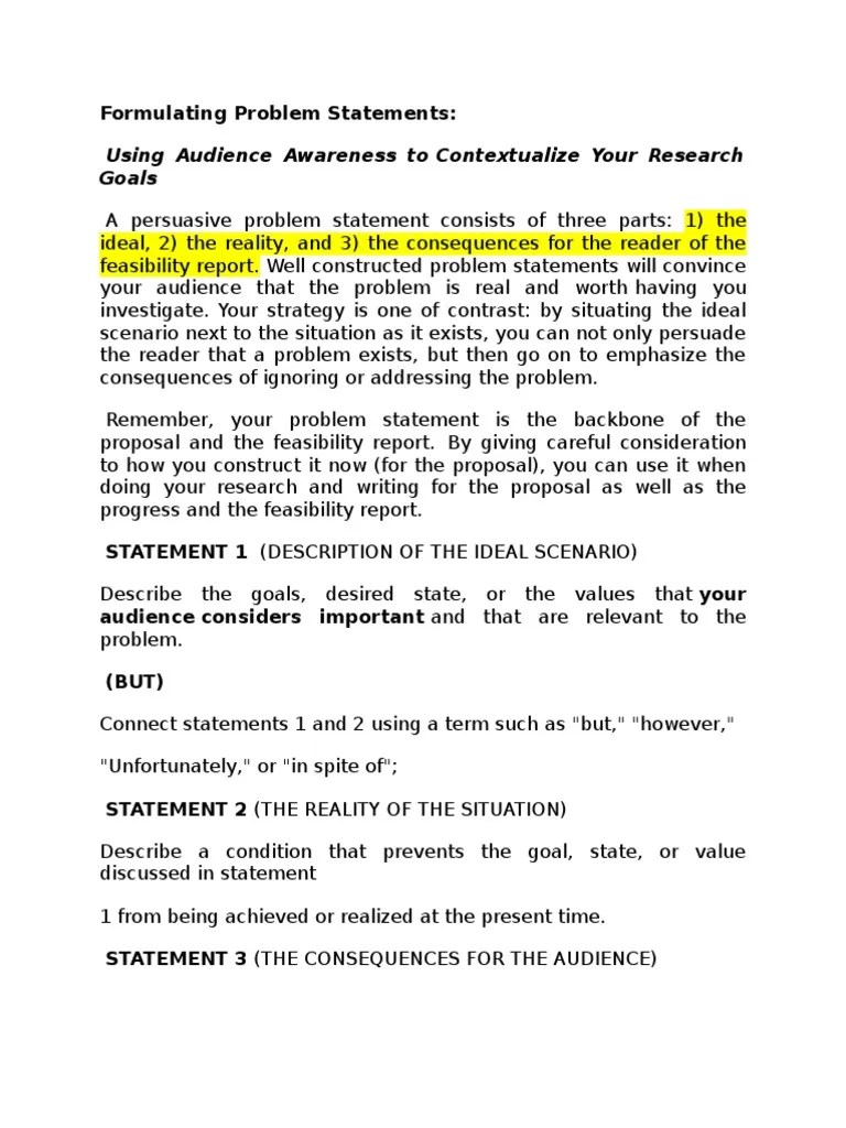 Formulating Problem Statements Mediation Patient Free 30day