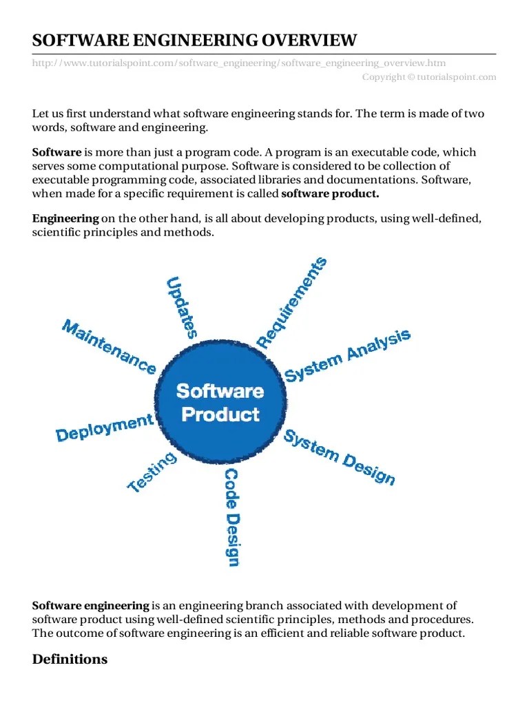 Software Engineering Overview Software Engineering