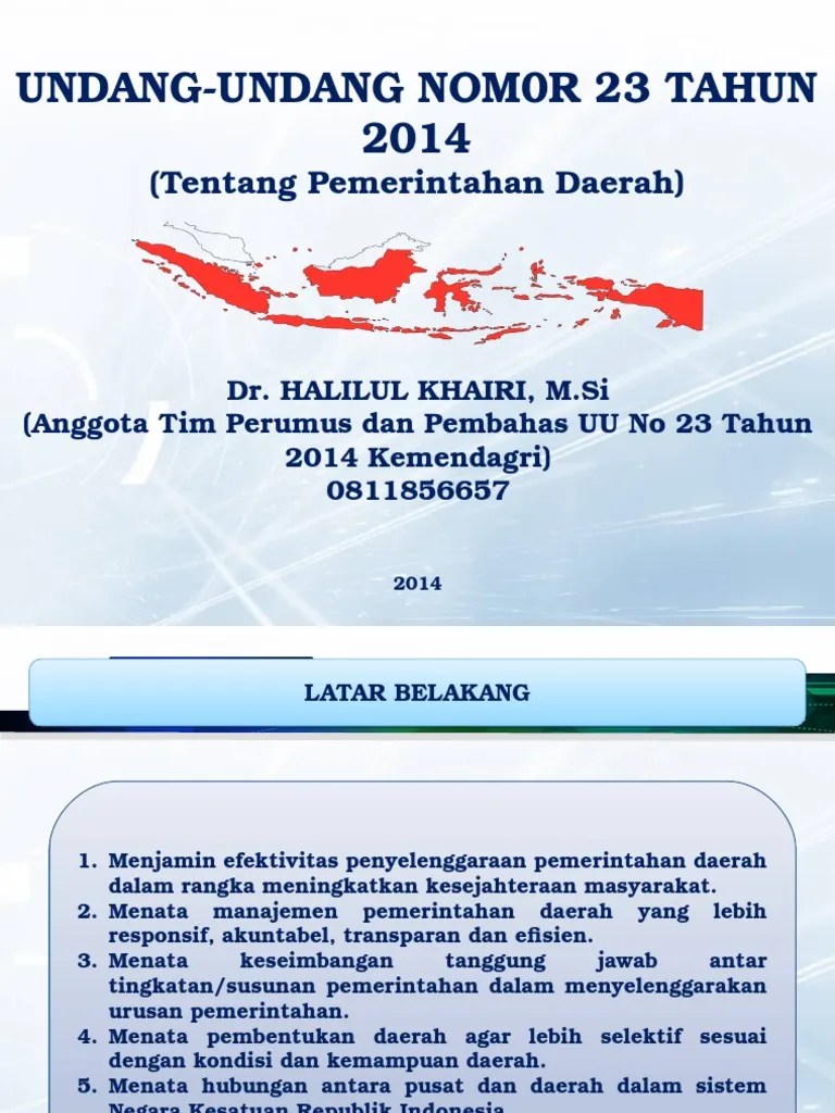 SOSIALISASI UU NO 23 TAHUN 2014 Copy.ppt